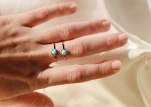 Afbeelding in Gallery-weergave laden, Ring halfedelsteen turquoise
