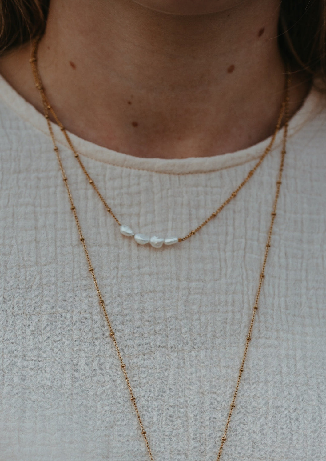 Ketting little pearls