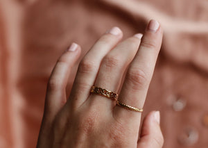 Ring ovals Goud